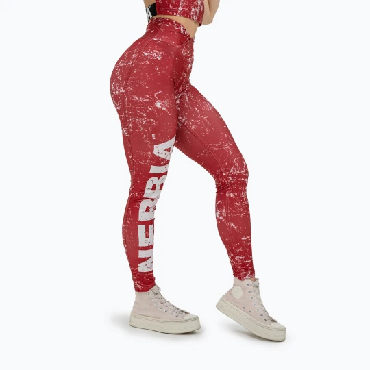 Zdjęcie produktu Legginsy treningowe damskie NEBBIA Rough Girl red
