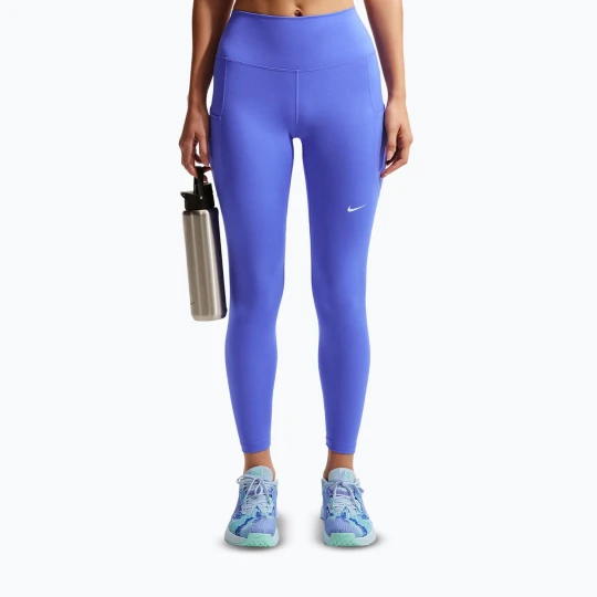 Zdjęcie produktu Legginsy treningowe damskie Nike One High-Waisted 7 / 8 sapphire / white Fioletowy