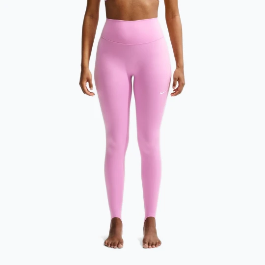 Zdjęcie produktu Legginsy treningowe damskie Nike One pink rise / white