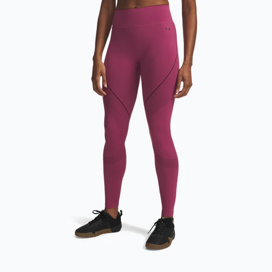 Zdjęcie produktu Legginsy treningowe damskie Under Armour Vanish Seamless fuchsia dusk / dark maroon / dark maroon Fioletowy