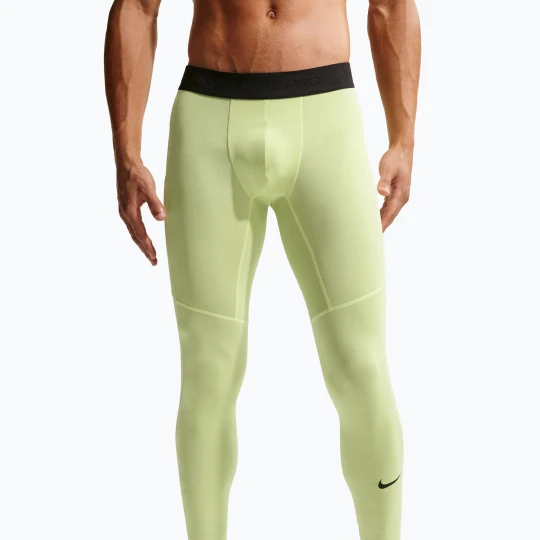 Zdjęcie produktu Legginsy treningowe męskie Nike Pro Dri-Fit Tight Fitness light liquid lime / black Żółty