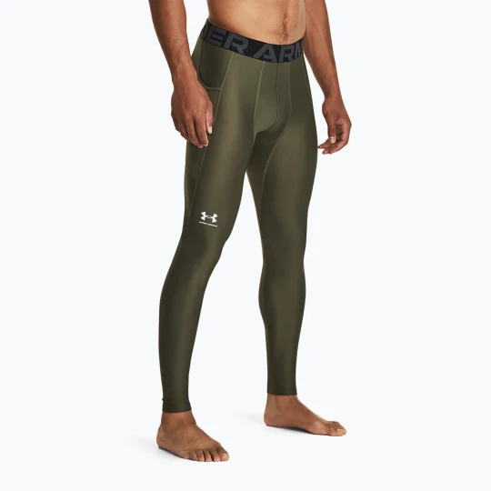 Zdjęcie produktu Legginsy treningowe męskie Under Armour HeatGear marine od green / white