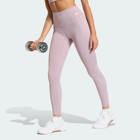 Zdjęcie produktu Legginsy treningowe Optime Workout Full Length Adidas Preloved Fig