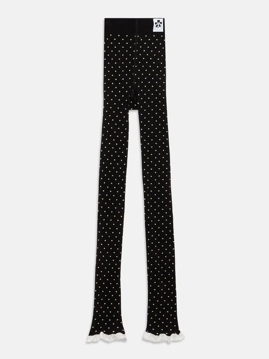 Zdjęcie produktu Legginsy typu pończochy Mini Rodini czarny