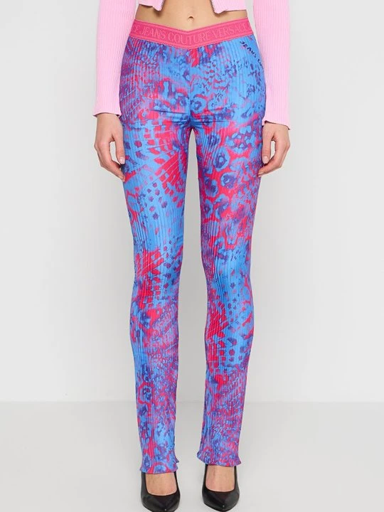 Zdjęcie produktu Spodnie legginsy Versace Jeans Couture jasnoniebieski
