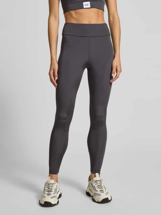 Zdjęcie produktu Legginsy z elastycznym pasem EA7 Emporio Armani Ciemnoszary