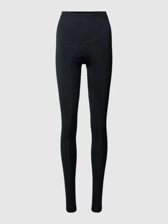Zdjęcie produktu Kalesony długie o kroju slim fit z mieszanki wełny i jedwabiu Hanro Czarny