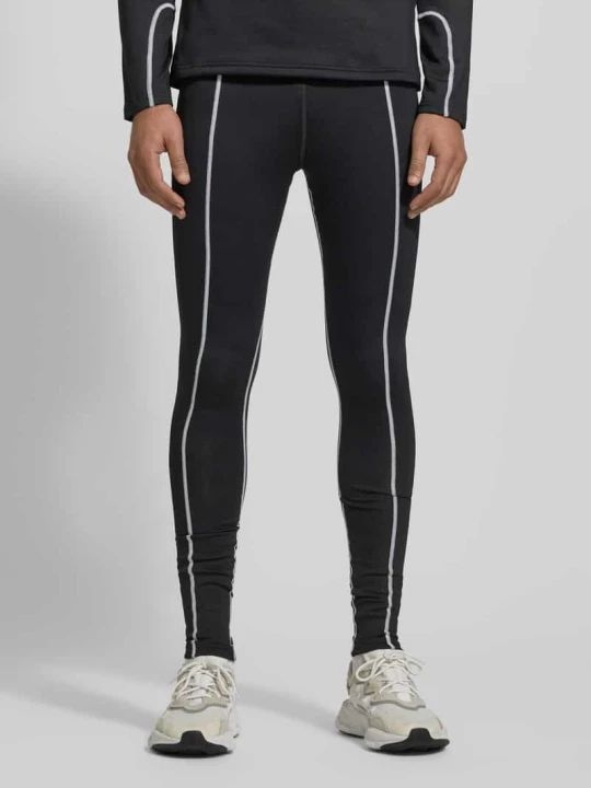 Zdjęcie produktu Legginsy z elastycznym pasem i detale z logo Under Armour Czarny