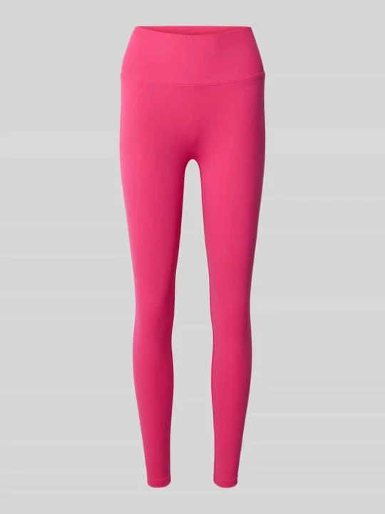 Zdjęcie produktu Legginsy z elastycznym pasem i detalem z logo Fabletics Mocnoróżowy