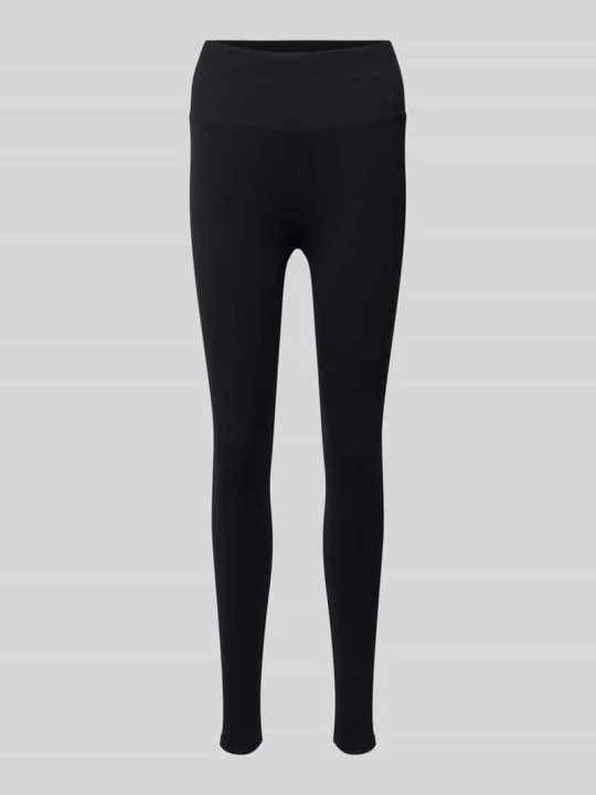 Zdjęcie produktu Legginsy z elastycznym pasem i detalem z logo Fabletics Czarny