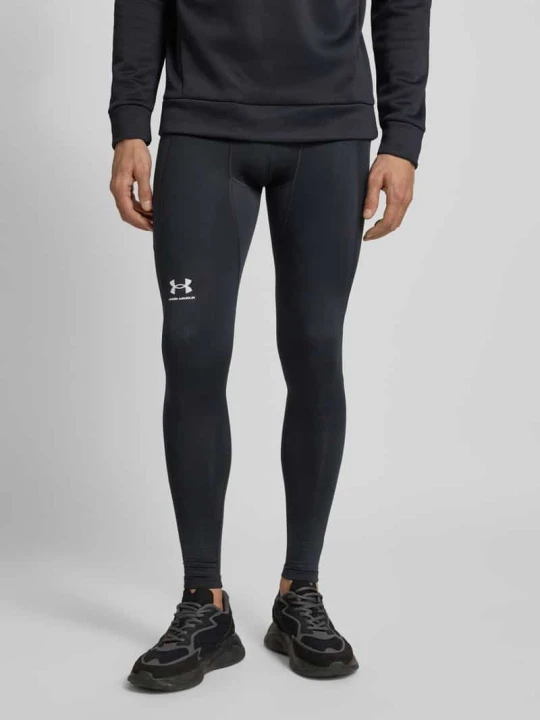 Zdjęcie produktu Legginsy z elastycznym pasem i logo Under Armour Czarny