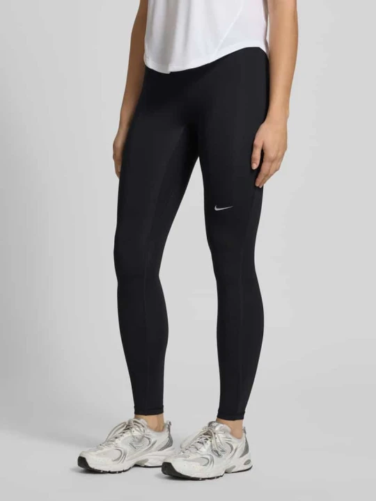 Zdjęcie produktu Legginsy z logo i elastycznym pasem Nike Czarny