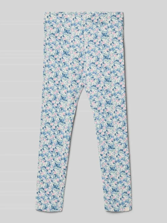 Zdjęcie produktu Legginsy z mieszanka bawełny ekologicznej model 'TRINNY LIFE' Only Błękitny