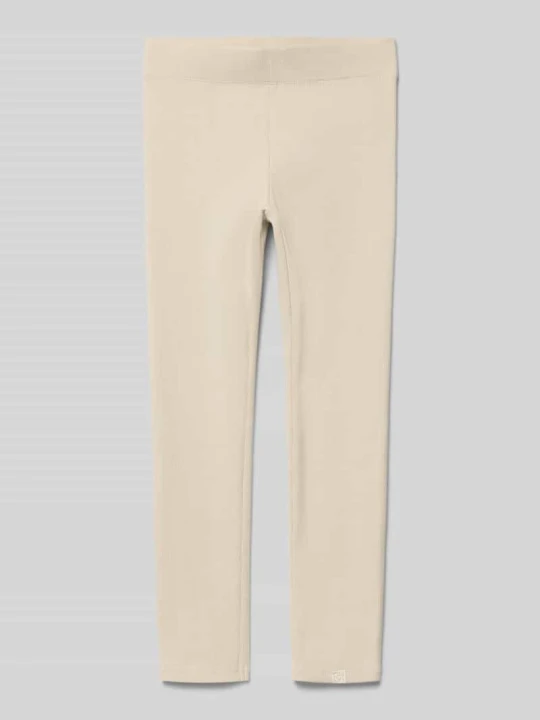 Zdjęcie produktu Legginsy z mieszanki bawełny organicznej o kroju slim fit model 'TRINNY LIFE' Only Piaskowy