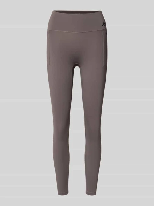 Zdjęcie produktu Legginsy z nadrukiem z logo Adidas Antracytowy