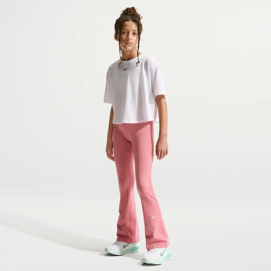 Zdjęcie produktu Legginsy z rozszerzanymi nogawkami dla dziewcząt Nike One Dri-FIT - Różowy