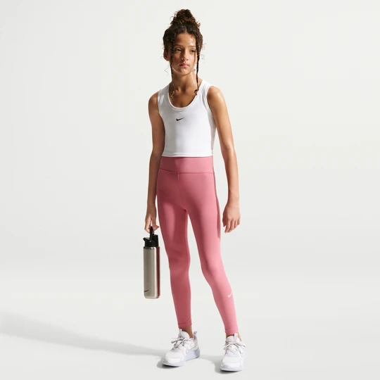 Zdjęcie produktu Legginsy z wysokim stanem dla dużych dzieci (dziewcząt) Dri-FIT Nike One - Różowy