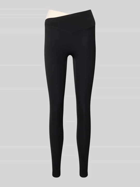 Zdjęcie produktu Legginsy z wysokim stanem w asymetrycznym wyglądzie P.E Nation Czarny