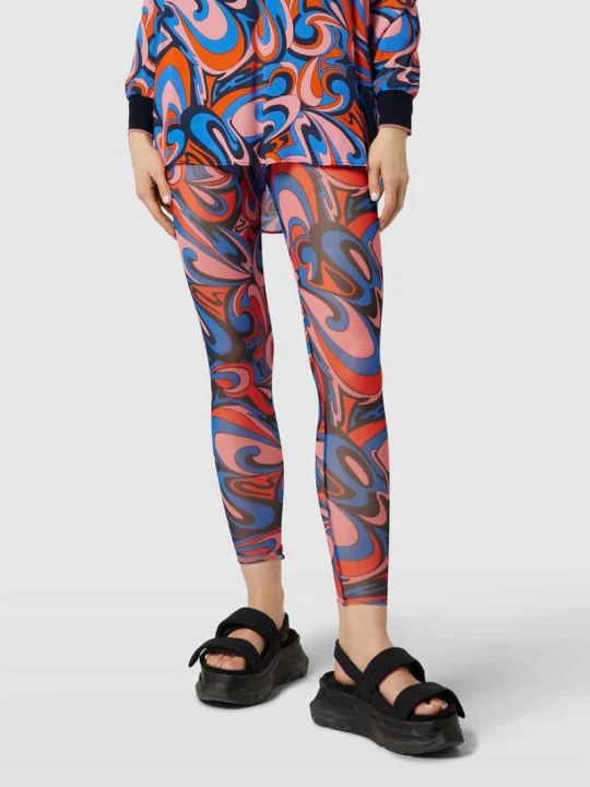 Zdjęcie produktu Legginsy z wzorem na całej powierzchni Rich & Royal Królewski niebieski