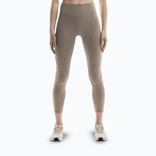 Zdjęcie produktu Legginsy treningowe damskie On Performance Tights 7 / 8 cinder Beżowy