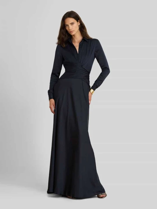 Zdjęcie produktu Lejąca sukienka wieczorowa w kopertowym stylu Lauren Ralph Lauren Niebieski