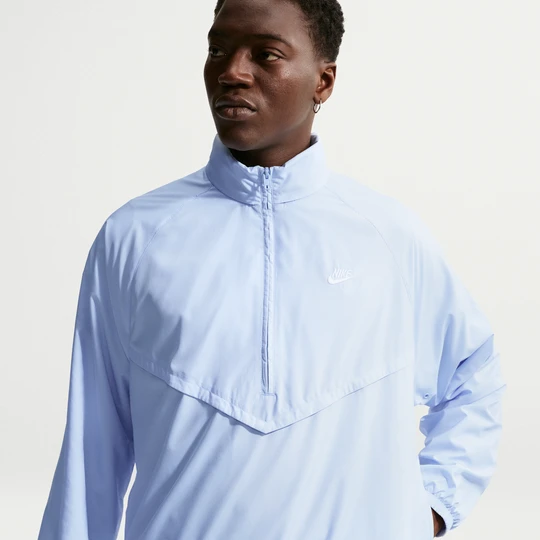 Zdjęcie produktu Lekka męska kurtka z zamkiem do połowy Nike Windrunner - Niebieski