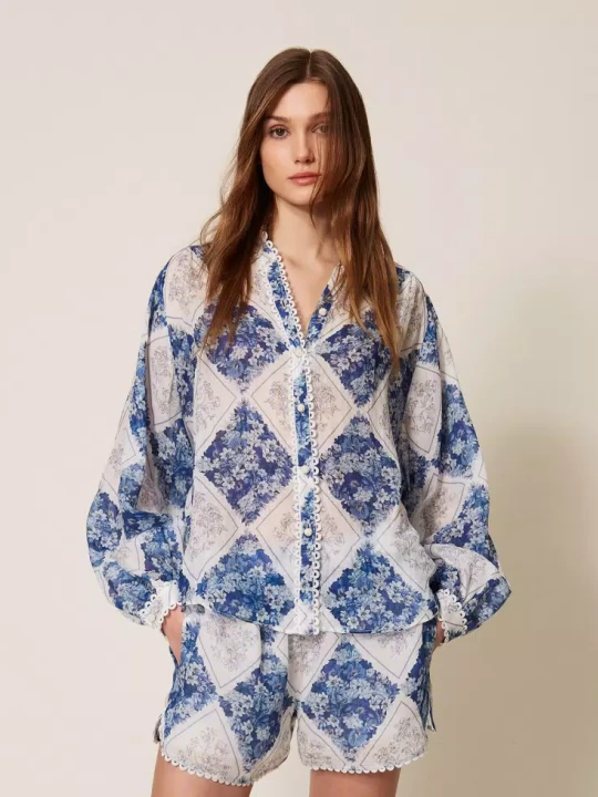 Zdjęcie produktu LEKKA WZORZYSTA KOSZULA TWINSET
