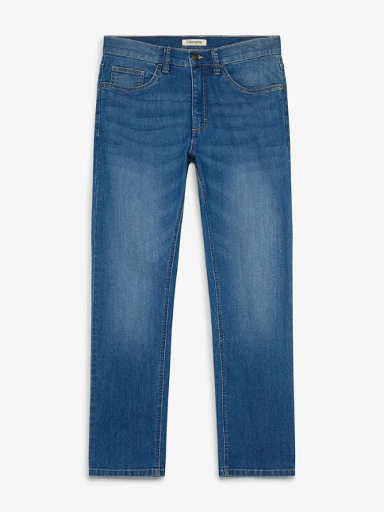 Zdjęcie produktu Lekkie jeansy regular fit, straight fit BonPrix niebieski