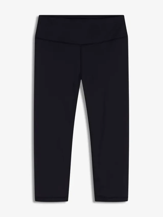 Zdjęcie produktu Lekkie legginsy sportowe 3 / 4 z wygodnym paskiem BonPrix czarny