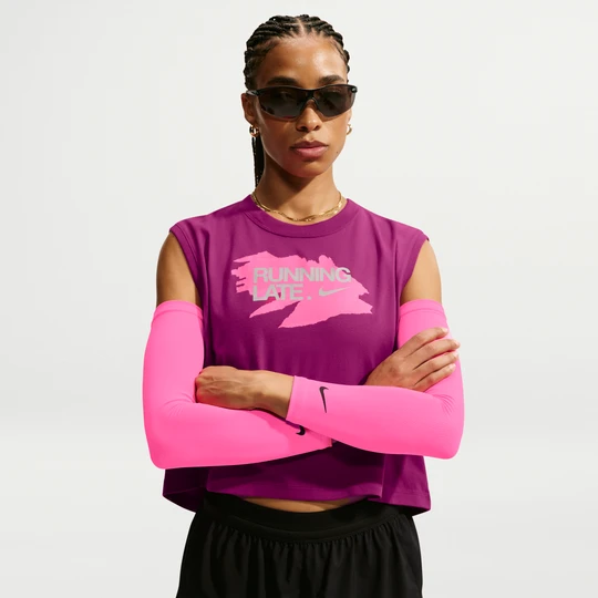 Zdjęcie produktu Lekkie rękawy na przedramię do biegania Nike Dri-FIT 2.0 - Różowy