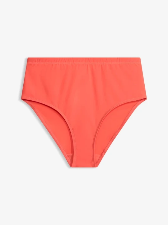 Zdjęcie produktu Lekko modelujące sylwetkę figi bikini z wysokim stanem BonPrix czerwony
