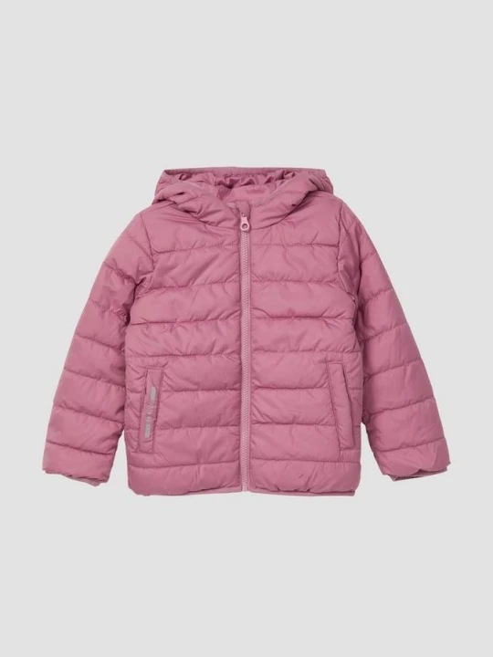 Zdjęcie produktu Lekko ocieplana kurtka unisex ze stałym kapturem s.Oliver różowy