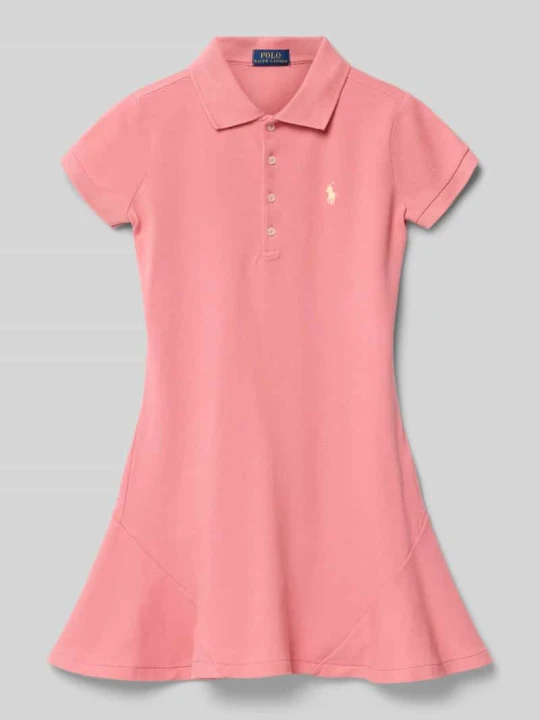 Zdjęcie produktu Lekko rozkloszowana sukienka polo z Mieszanka bawełny Polo Ralph Lauren Różowy