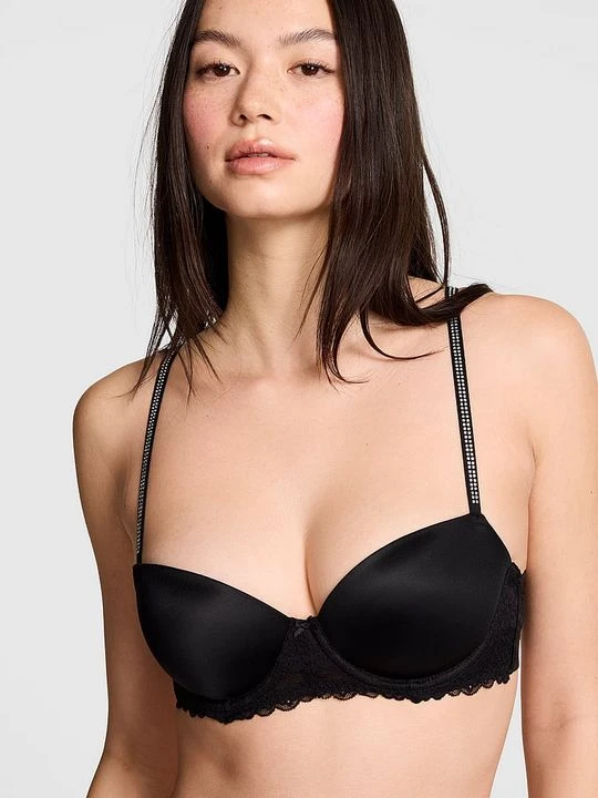 Zdjęcie produktu Lekko usztywniana balkonetka Wink Victoria's Secret Czarny
