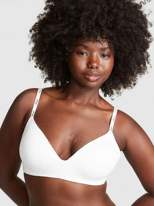 Zdjęcie produktu Lekko usztywniany biustonosz bez fiszbin Wear Everywhere Victoria's Secret Biały