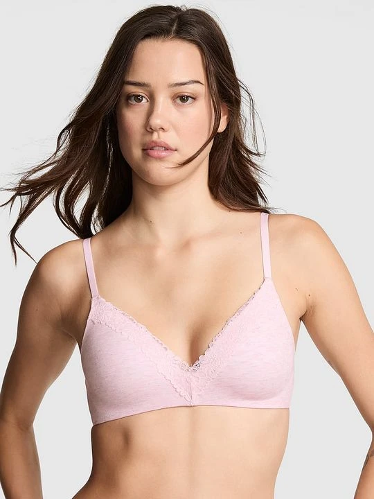 Zdjęcie produktu Lekko usztywniany biustonosz bez fiszbin Wear Everywhere Victoria's Secret Różowy