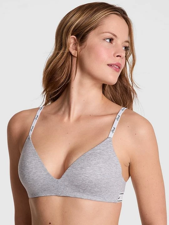 Zdjęcie produktu Lekko usztywniany biustonosz bez fiszbin Wear Everywhere Victoria's Secret Szary