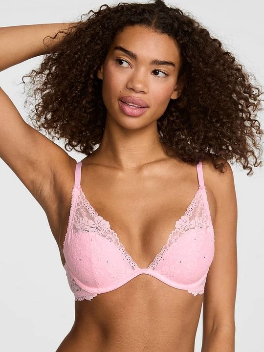 Zdjęcie produktu Lekko usztywniany biustonosz plunge PINK Wink™ Victoria's Secret