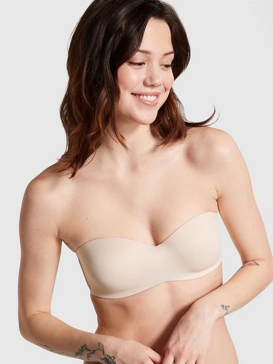 Zdjęcie produktu Lekko usztywniany biustonosz strapless Wear Everywhere Victoria's Secret Beżowy