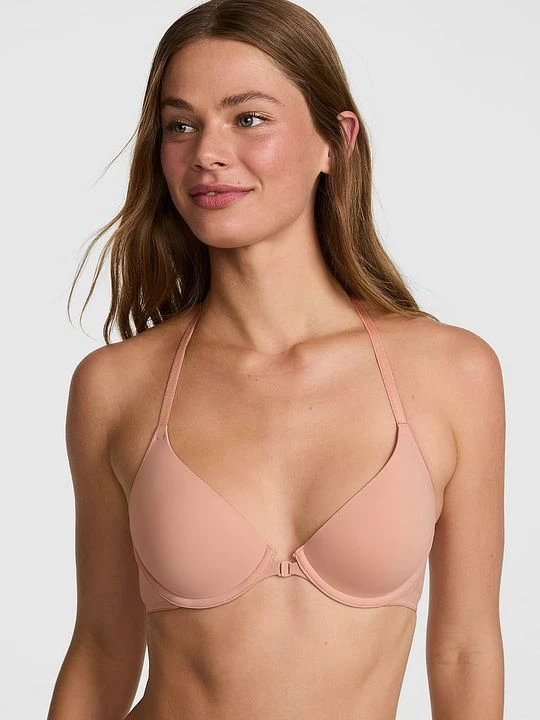 Zdjęcie produktu PINK WEAR EVERYWHERE Lekko usztywniany biustonosz T-shirt Wear Everywhere Full Coverage Victoria's Secret Beżowy