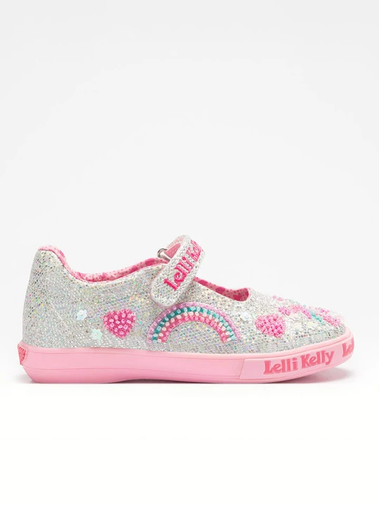 Zdjęcie produktu Lelli Kelly Kapcie "Luce" w kolorze srebrno-jasnoróżowym rozmiar: 26