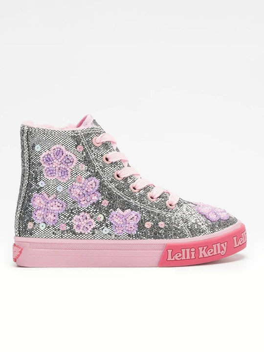 Zdjęcie produktu Lelli Kelly Sneakersy "Taylor M." w kolorze srebrno-jasnoróżowym rozmiar: 27