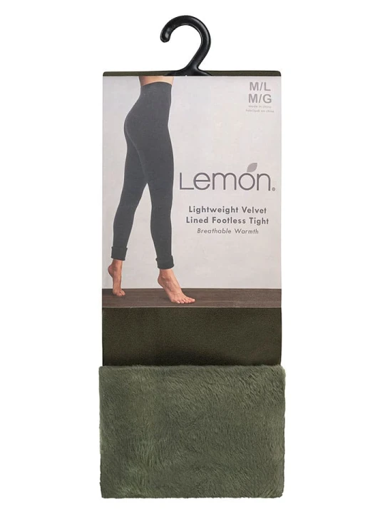 Zdjęcie produktu Lemon socks Legginsy w kolorze khaki rozmiar: M/L