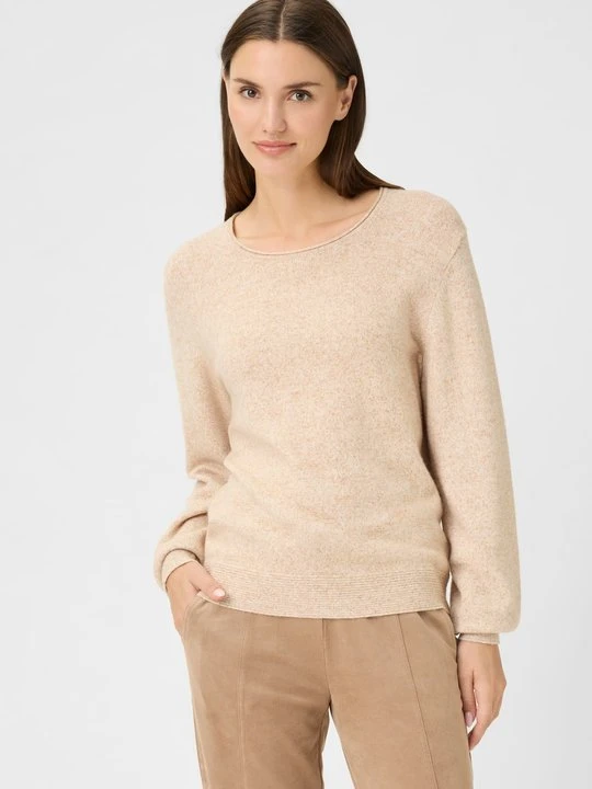 Zdjęcie produktu LENZING™ ECOVERO™ Beżowy sweter damski Henny – Urban Wild Olsen