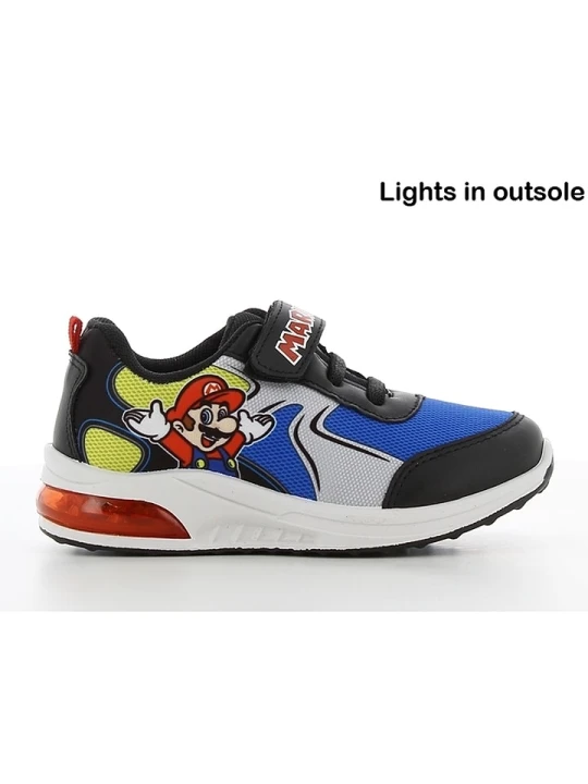 Zdjęcie produktu Leomil Sneakersy "Super Mario" w kolorze czarno-niebieskim rozmiar: 25