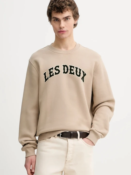 Zdjęcie produktu Les Deux bluza bawełniana Brady beżowy