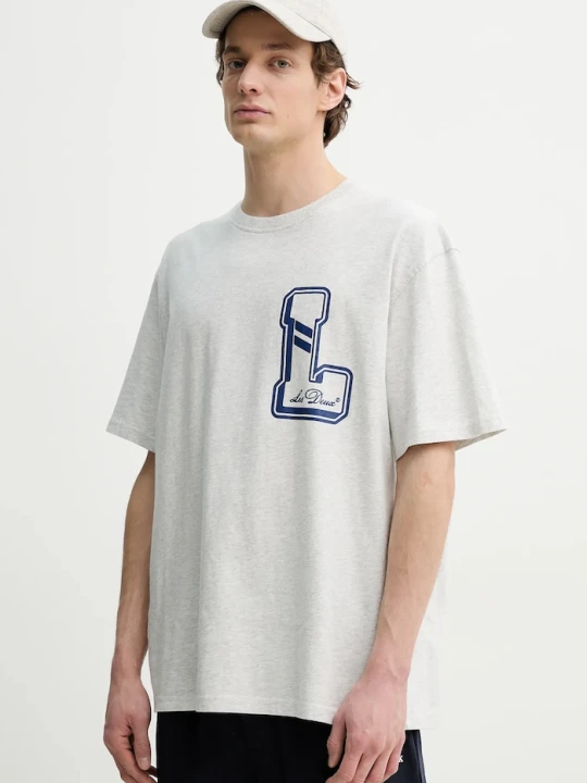 Zdjęcie produktu Les Deux t-shirt bawełniany szary