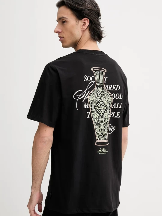 Zdjęcie produktu Les Deux t-shirt bawełniany Ben czarny