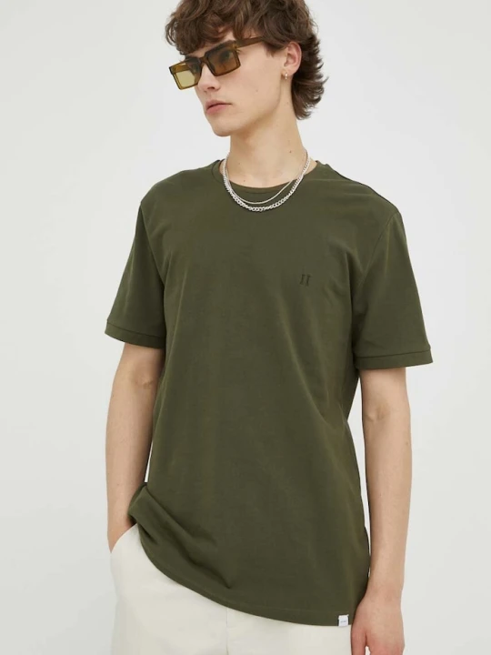 Zdjęcie produktu Les Deux t-shirt bawełniany zielony