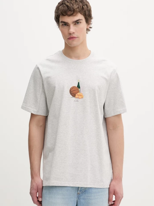 Zdjęcie produktu Les Deux T-shirt męski bawełniany szary